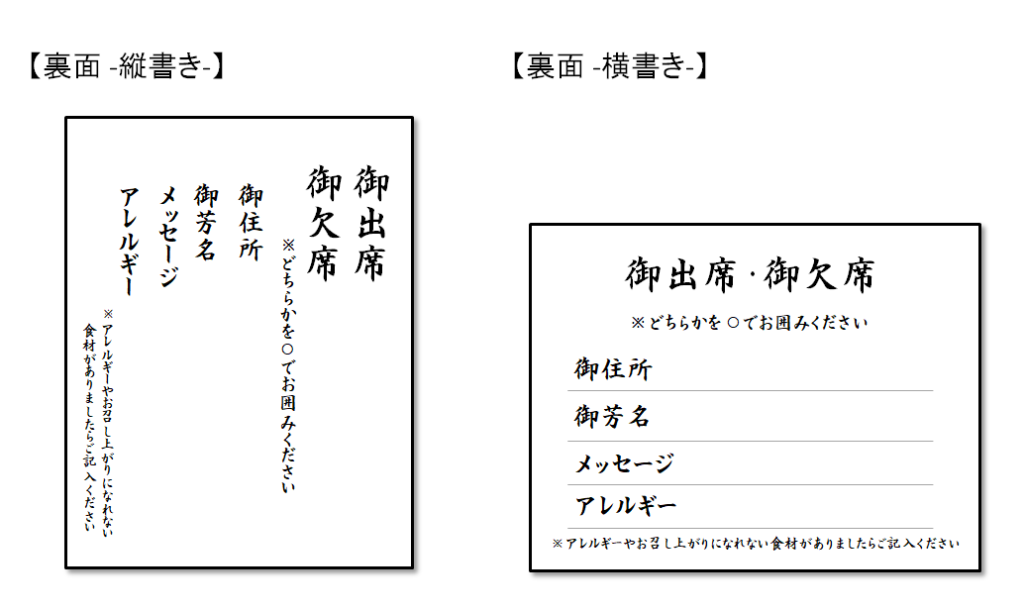 結婚式招待状返信はがきを自作する際の注意すべき６つのポイント Weddinblog